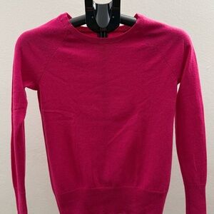 💝 Halogen Cashmere Crew Neck Sweater - Deep Pink